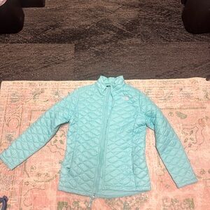 The North Face Kids Teal Quilted Puffer Jacket